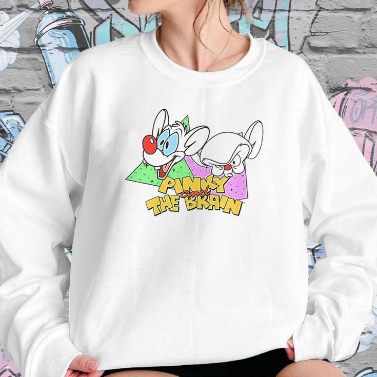 Pinky And The Brain Retro Portrait Sweatshirt Gifts for Her