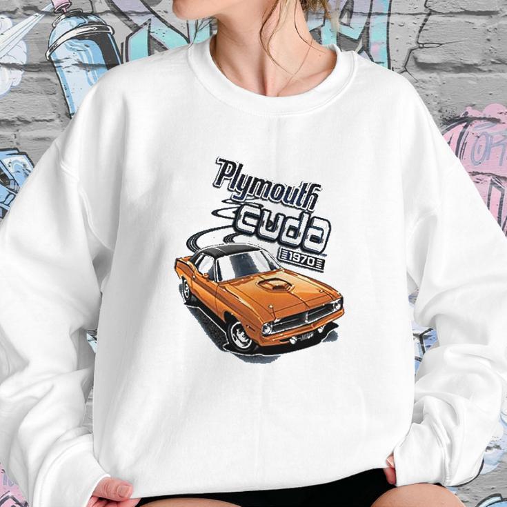 Plymouth Cuda 1970 Vintage Classic American Made Sweatshirt Gifts for Her