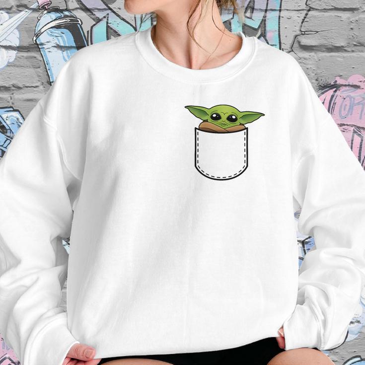 Pocket Baby Yoda Sweatshirt Gifts for Her