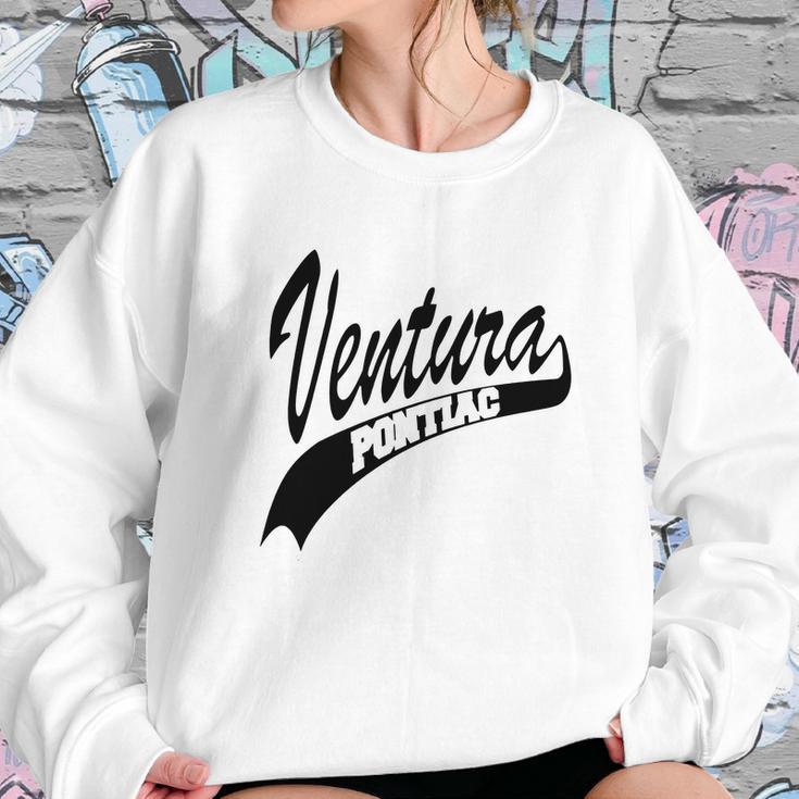 Pontiac Ventura - White Outline Sweatshirt Gifts for Her