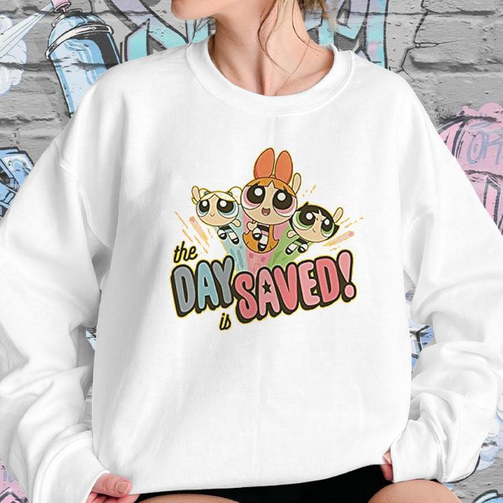 Powerpuff Girls The Day Is Saved Pattern Sweatshirt Gifts for Her