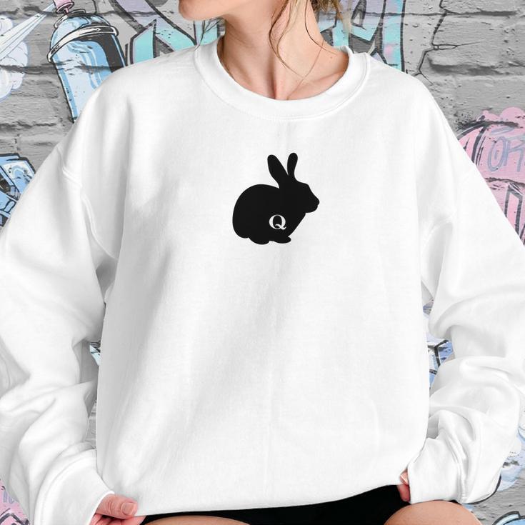 Qanon Wwg1wga Q Anon White Rabbit Usa Follow It Tee Sweatshirt Gifts for Her