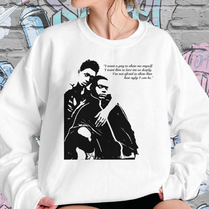 Queen And Slim Quote I Want A Guy To Show My Myself Sweatshirt Gifts for Her