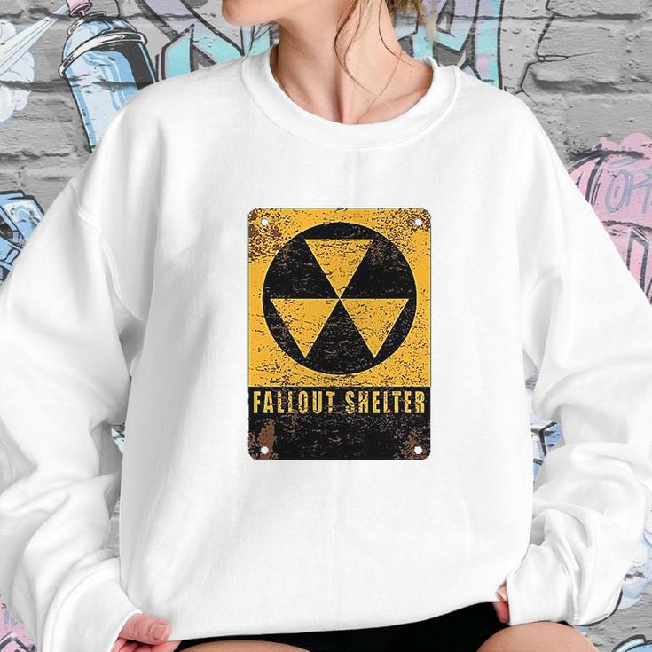 Radiation Radioactive Fallout Shelter Sweatshirt Gifts for Her