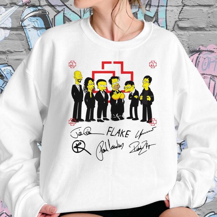 Rammstein Simpsons Flake Signatures Shirt Mf Sweatshirt Gifts for Her