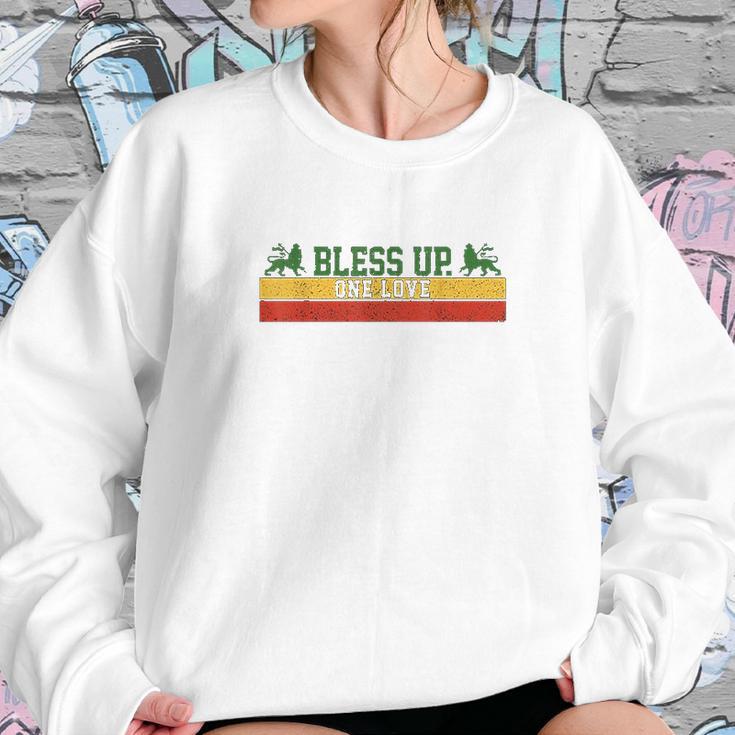 Rastafari Reggae Music Bless Up Dub Dancehall Rasta Gift Sweatshirt Gifts for Her