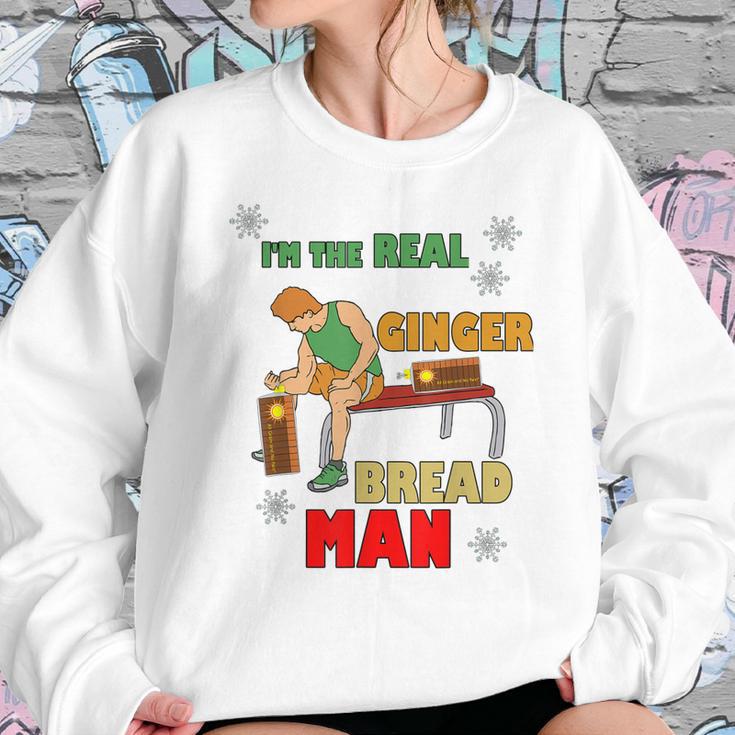 Im The Real Ginger Bread Man Muscle Gym Workout Sweatshirt Gifts for Her