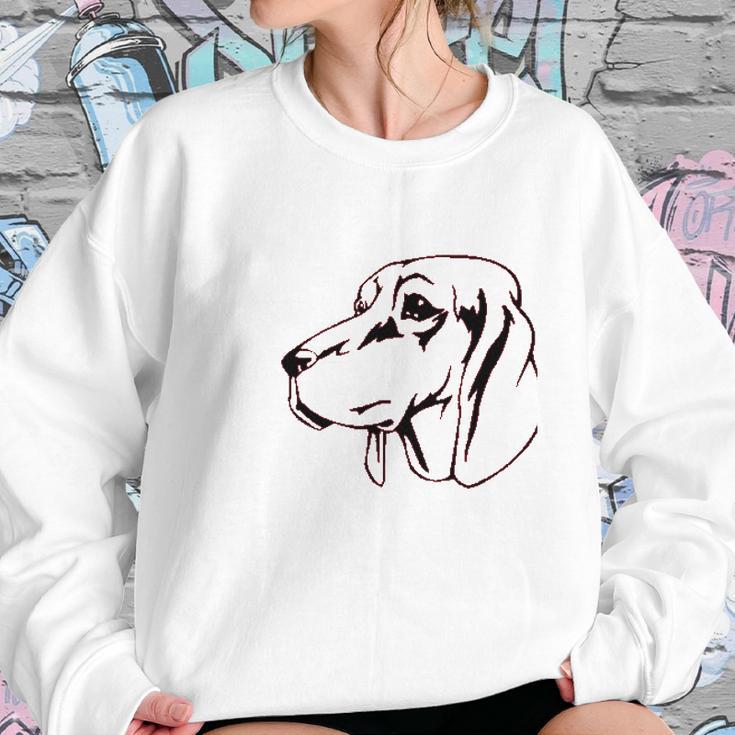 Redbone Coonhound Head Sweatshirt Gifts for Her