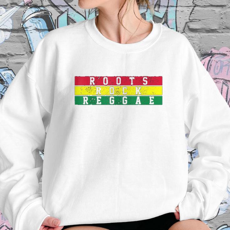 Reggae Music Roots Rock Jamaica Rastafari Rasta Gift Sweatshirt Gifts for Her