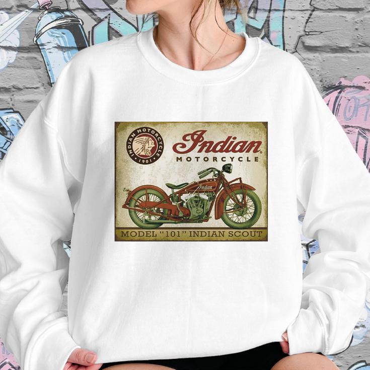 Retro Indian Motorcycle 101 Indian Scout T-Shirt Sweatshirt Gifts for Her