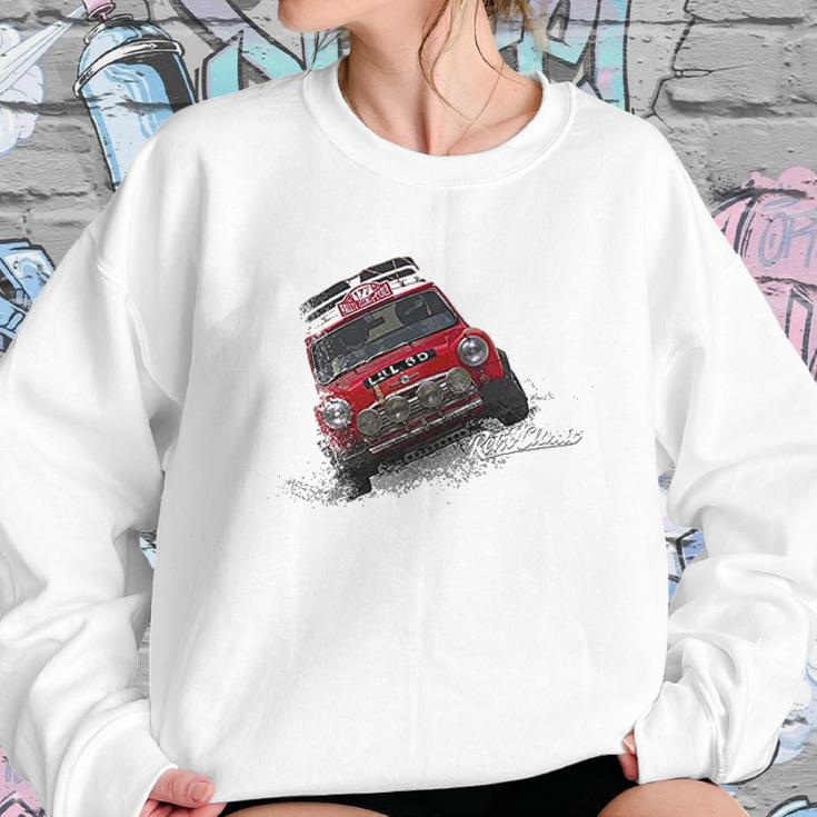 Retroclassic Rally Mini Cooper Classic Sports Car Sweatshirt Gifts for Her