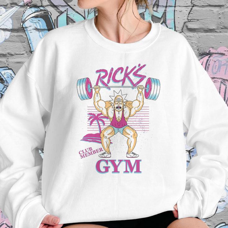 Rick Morty Ricks Gym Neon Beach Sweatshirt Gifts for Her