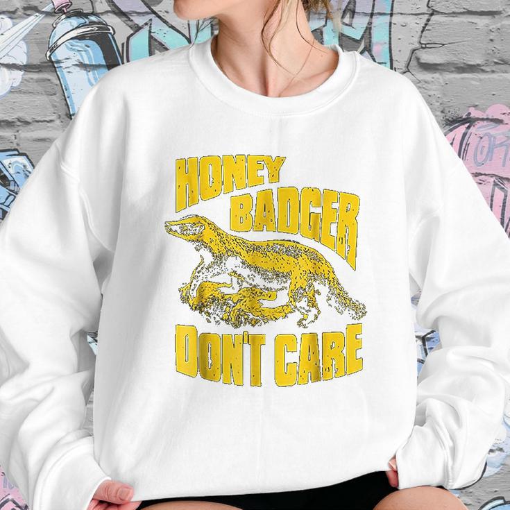 Ripple Junction Honey Badger Dont Care Illustration Sweatshirt Gifts for Her