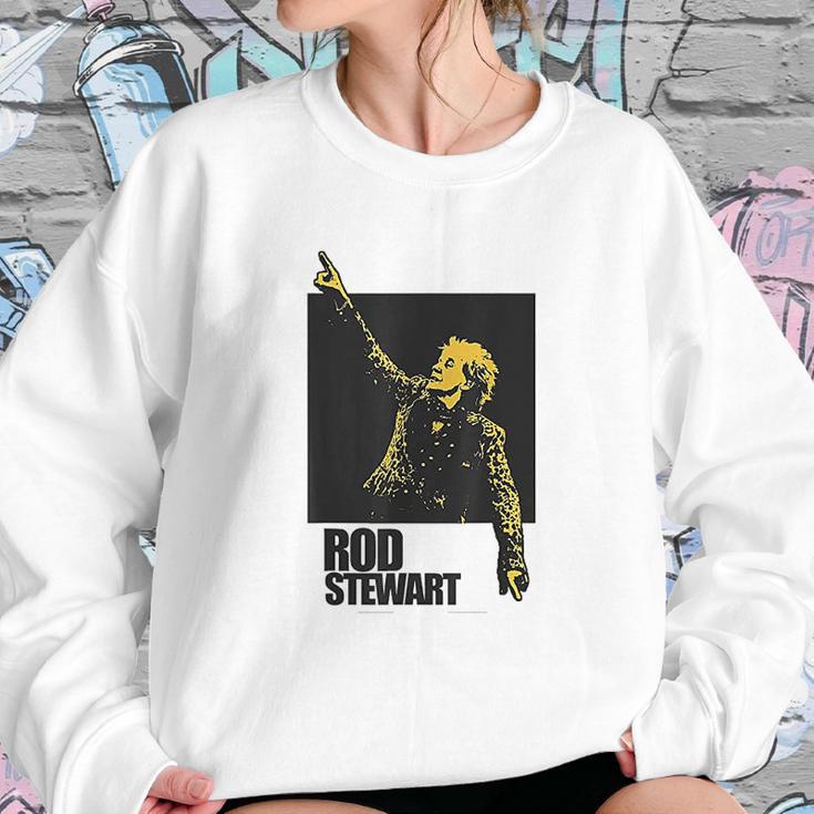 Rod Stewart Pointing Photo Sweatshirt Gifts for Her