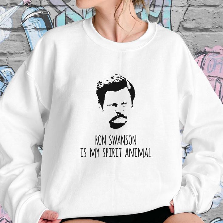 Ron Swanson Is My Spirit Animal Sweatshirt Gifts for Her