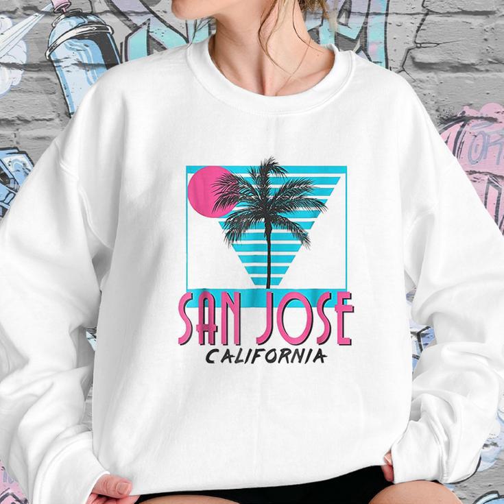 San Jose California Retro Ca Cool Sweatshirt Gifts for Her