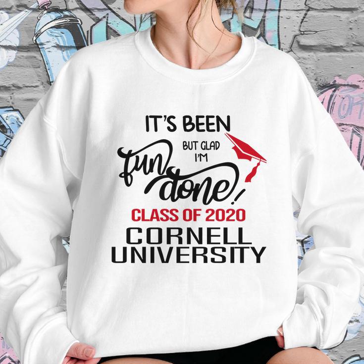 Senior 2020 Graduation Fun Done Cornell University 2020 Sweatshirt Gifts for Her