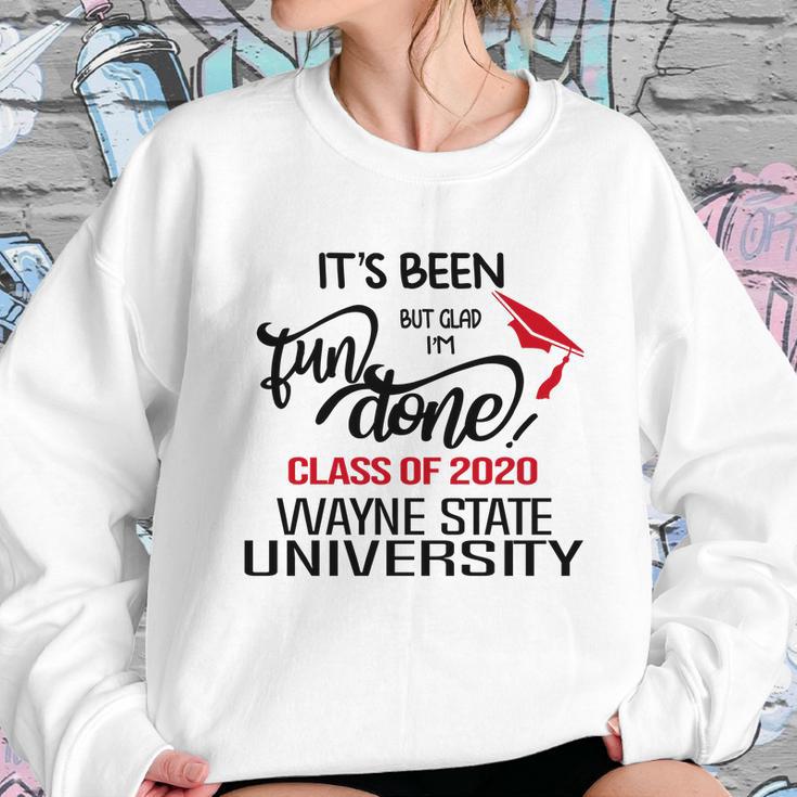 Senior 2020 Graduation Fun Done Wayne State University 2020 Sweatshirt Gifts for Her