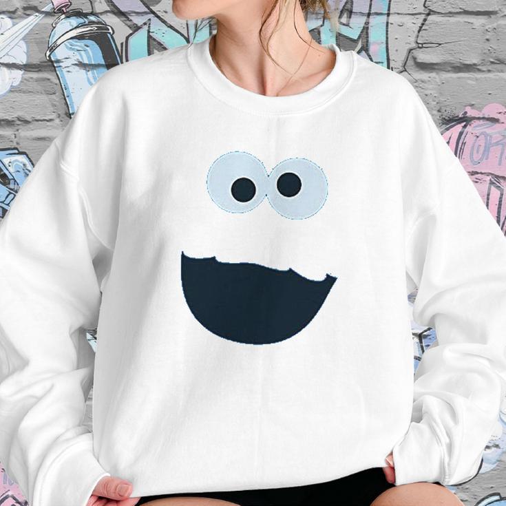 Sesame Street Cookie Monster Face Sweatshirt Gifts for Her