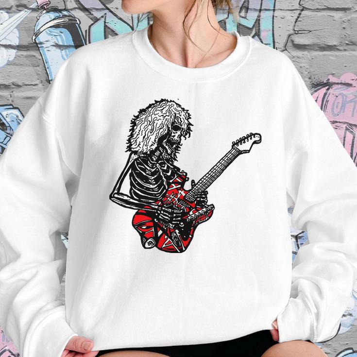 Skeleton Rock Eddie Van Halen Sweatshirt Gifts for Her