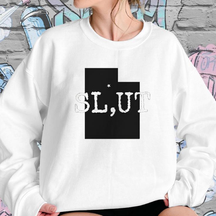 Slut Salt Lake Utah Fun Tourist Slut Sweatshirt Gifts for Her