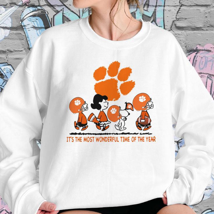 Snoopy And Friends Clemson Tigers Its The Most Wonderful Time Of The Year Shirt Mf Sweatshirt Gifts for Her