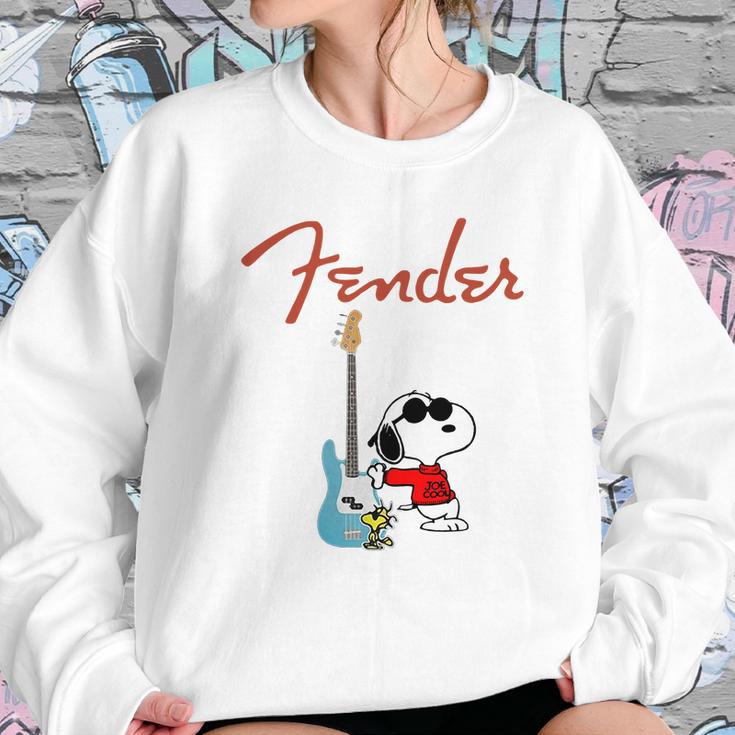 Snoopy Guitar Player Fender Sweatshirt Gifts for Her