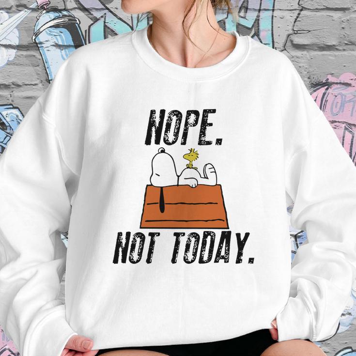 Snoopy Peanuts Nope Not Today Shirt Hoodie Tank Top Sweatshirt Gifts for Her