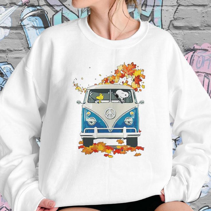 Snoopy And Woodstock Vw Volkswagen Hippie Car Shirt Sweatshirt Gifts for Her