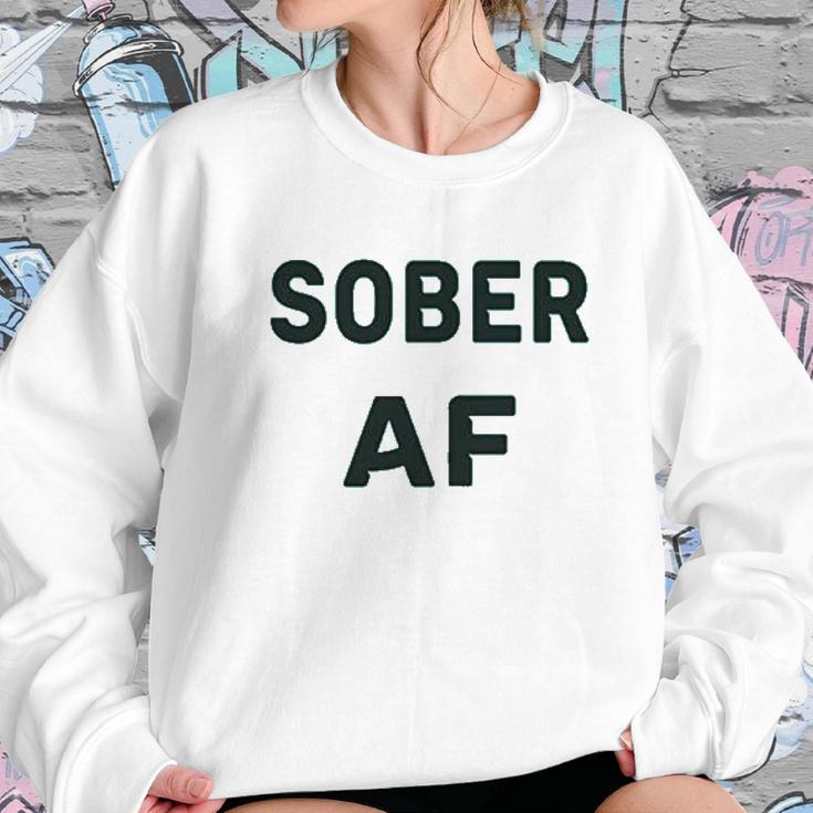 Sober Af Ladies Sobriety Sweatshirt Gifts for Her