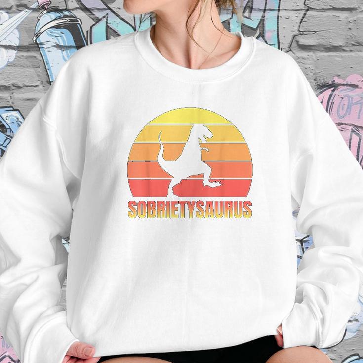 Sobriety Trex Alcoholics Anonymous Aa Sober Af Gift Sweatshirt Gifts for Her