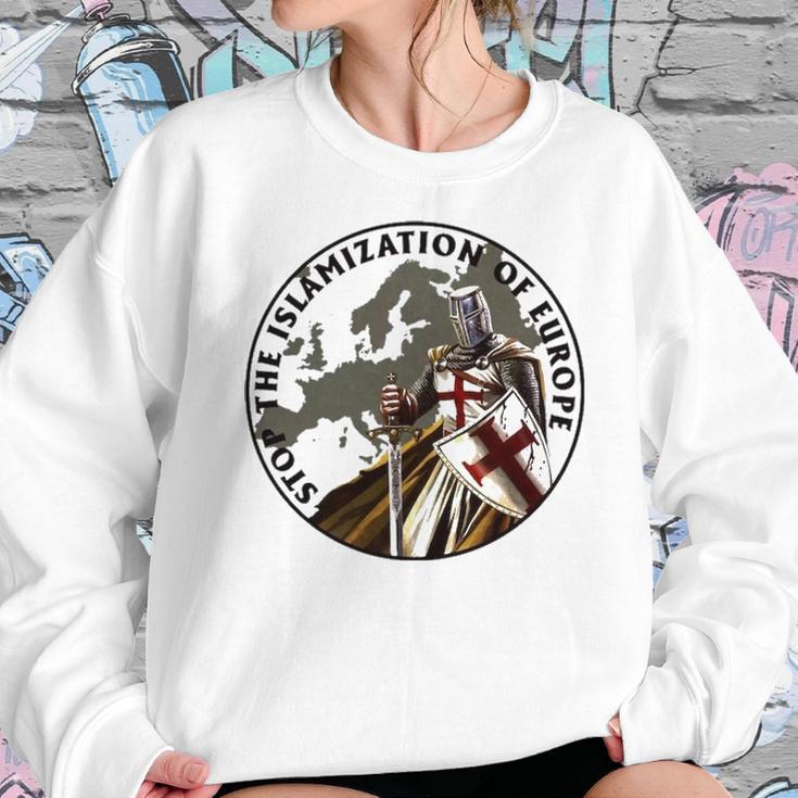 Stop The Islamization Of Europe - Knight Templar Sweatshirt Gifts for Her