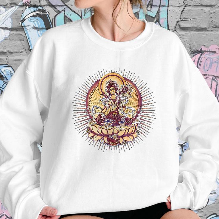 Tara Tibet Buddhismus Lotus Sweatshirt Gifts for Her