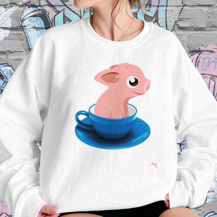 Teacup Pig Piggy Love Sweatshirt Gifts for Her