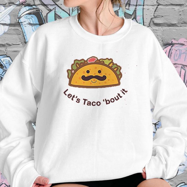 Trunk Candy Lets Taco Bout It Kids Tri Blend Sweatshirt Gifts for Her