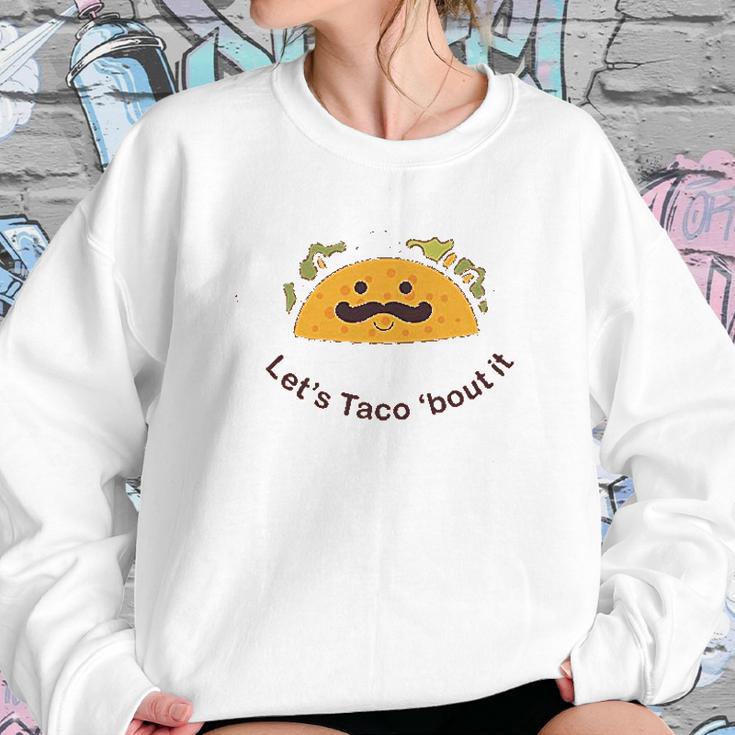 Trunk Candy Lets Taco Bout It Triblends Sweatshirt Gifts for Her