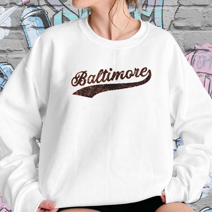 Ugp Campus Apparel Hometown Baseball Script Hometown Sweatshirt Gifts for Her