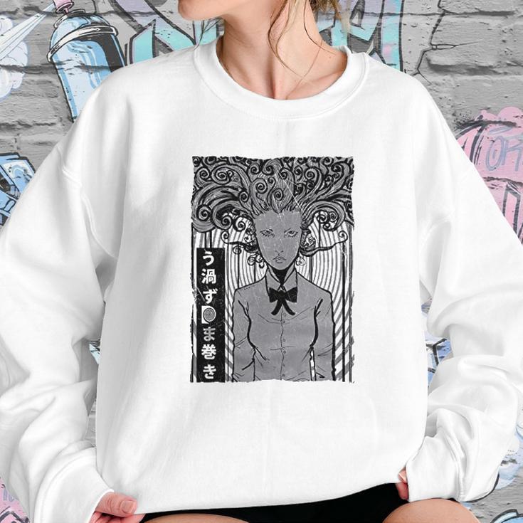 Uzumaki Spiral Cult Junji Ito Horror Sweatshirt Gifts for Her