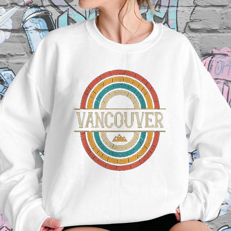 Vancouver British Columbia Canada Vintage Retro 80S Sweatshirt Gifts for Her