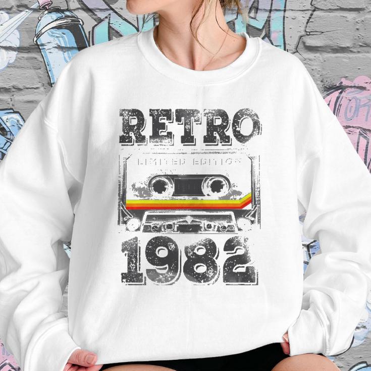 Vintage 1982 40 Years Old Cassette Tape 40Th Birthday Sweatshirt Gifts for Her