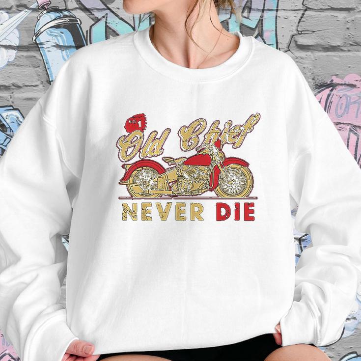 Vintage Motorcycle Native Chief Motorcycle Bikers Gift Sweatshirt Gifts for Her