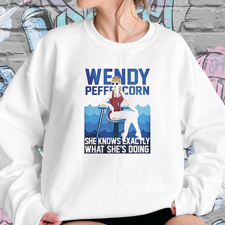 Wendy Peffercorn She Know Exactly What She’S Doing Sweatshirt Gifts for Her