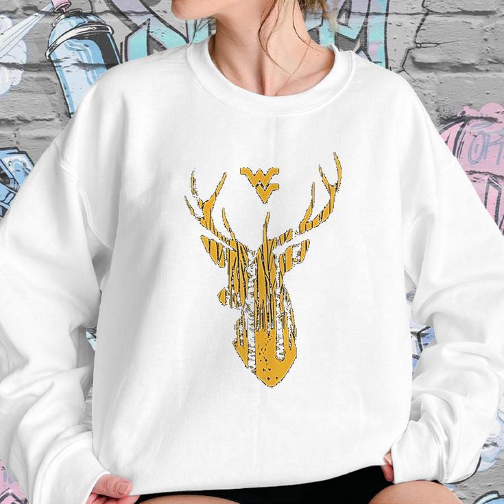 West Virginia Mountaineers Hunting Forest Deer Sweatshirt Gifts for Her