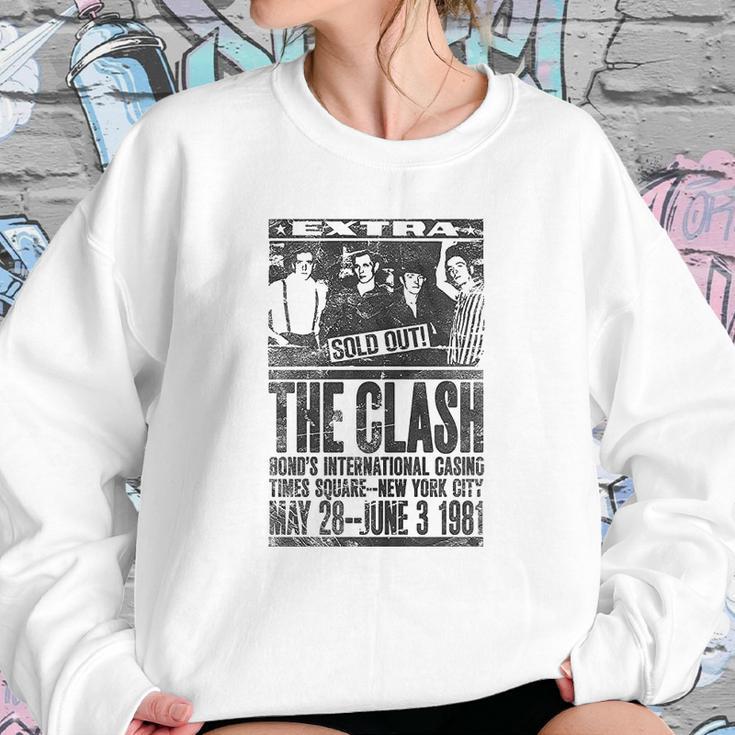 White The Clash Bonds 1981 Official Sweatshirt Gifts for Her