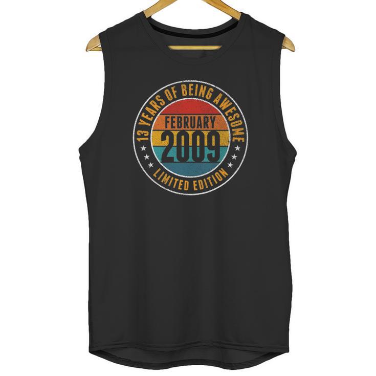 13Th Birthday 13 Years Old Awesome Since February 2009 Ver2 Unisex Tank Top