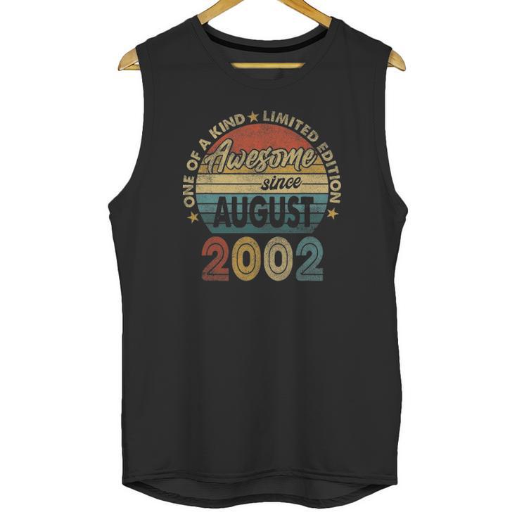 19 Years Old 19Th Birthday Men Awesome Since August 2002 Ver2 Unisex Tank Top