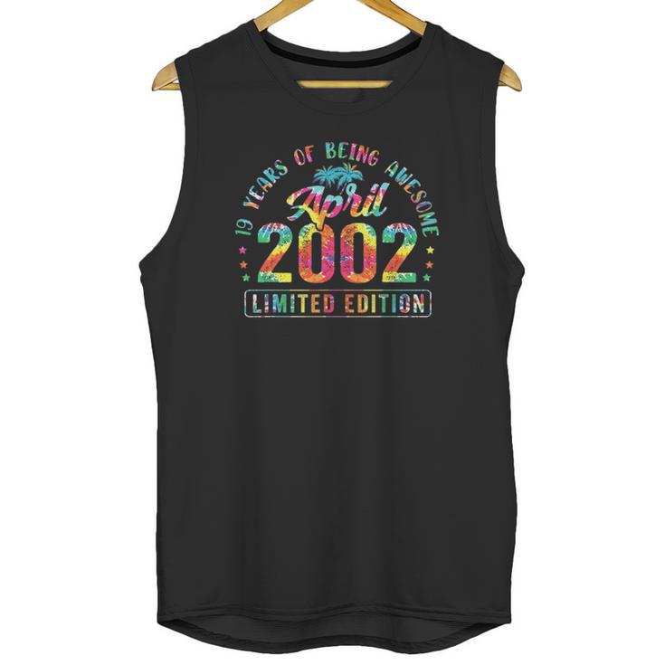 19 Years Old 19Th Birthday Decoration Vintage April 2002 Ver2 Unisex Tank Top