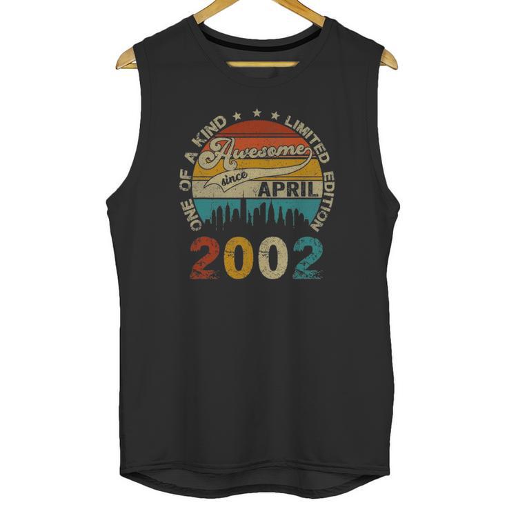 19 Years Old Birthday Gift Awesome Since April 2002 Ver2 Unisex Tank Top