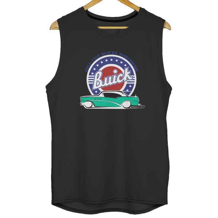 1954 Buick Turquoise White Unisex Tank Top