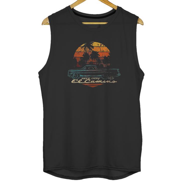 1959 El Camino Sunset Stripes Unisex Tank Top